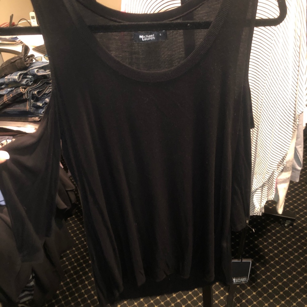 Michael Lauren cold shoulder top